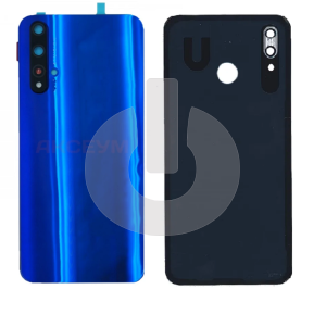 Крышка задняя для Huawei Nova 3 (PAR-LX1) со стеклом камеры синяя АКЦИЯ фото