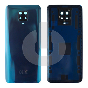 Крышка задняя для Xiaomi Redmi Note 9 Pro (M2003J6B2G)/ Note 9S (M2003J6A1G)/ Note 9 Pro Max (M2003J6B1I) со стеклом камеры зеленая