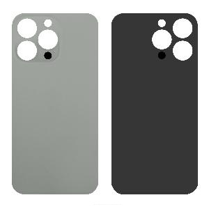 Крышка задняя для iPhone XR в корпусе 15 Pro (с большим вырезом) натуральный титан АКЦИЯ