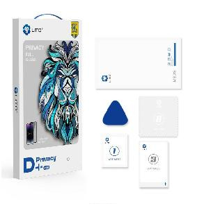 Стекло защитное для iPhone 15 LITO New D+ Pro в упаковке черное антишпион