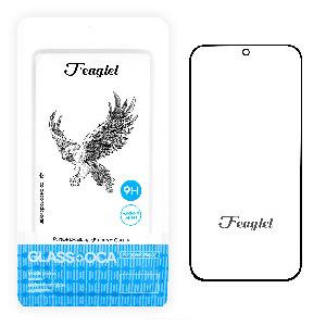 Стекло для переклейки Huawei Honor Pura 70 Pro (HBN-LX9)/ Pura 70 Ultra (HBP-LX9) (FEAGLET) черное