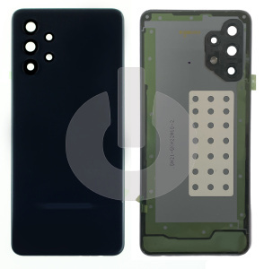 Крышка задняя для Samsung A32 (A325F) со стеклом камеры черная фото