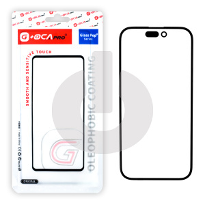 Стекло для переклейки iPhone 15 Pro Max (G+OCA PRO) черное фото