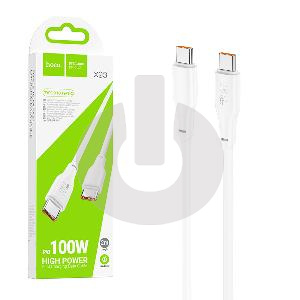 Кабель Type-C - Type-C HOCO X93 Force (2м х 3A х 100W) белый фото