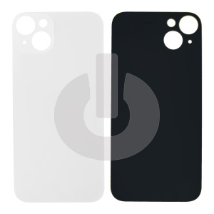 Крышка задняя для iPhone 14 Plus (с большим вырезом) белая Premium АКЦИЯ фото