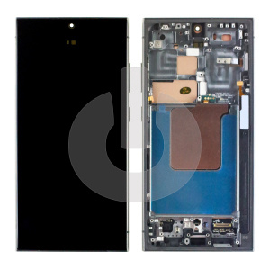 Дисплей с тачскрином для Samsung S24 Ultra (S928B) в рамке черный ORG фото