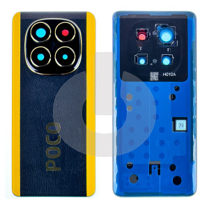 Крышка задняя для Xiaomi Poco X7 (24095PCADG) со стеклом камеры черная фото