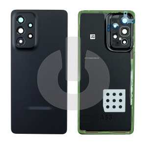 Крышка задняя для Samsung A53 5G (A536B) со стеклом камеры черная фото
