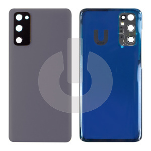 Крышка задняя для Samsung S20 (G980F) со стеклом камеры серая фото