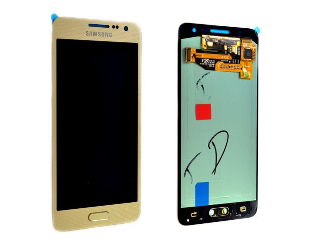 Дисплей с тачскрином для Samsung A5 2015 (A500F) золотой OLED Дисплей с тачскрином для Samsung A5 2015 (A500F) золотой OLED