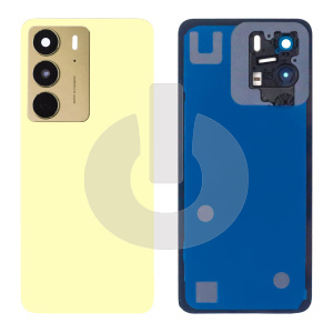 Крышка задняя для Realme C75 (RMX3941) со стеклом камеры золотая фото