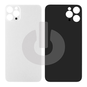 Крышка задняя для iPhone 13 Pro (с большим вырезом) белая фото