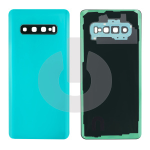 Крышка задняя для Samsung S10+ (G975F) со стеклом камеры зеленая фото