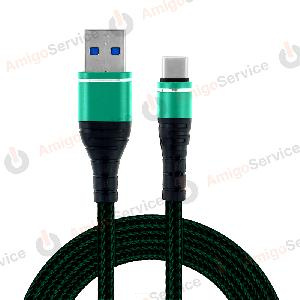 Кабель USB - Type-C в оплетке (круглый)