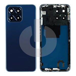 Крышка задняя для Huawei Honor X6 (VNE-LX1) с рамкой корпуса и стеклом камеры синяя фото