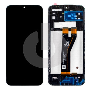 Дисплей с тачскрином для Samsung A14 5G (A146B) в рамке черный ORG