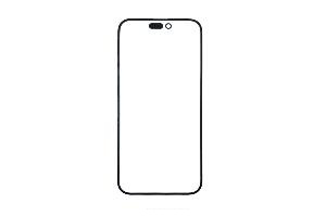 Стекло для переклейки iPhone 14 Pro с OCA пленкой черное АКЦИЯ