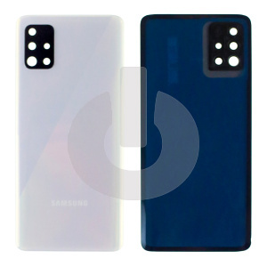 Крышка задняя для Samsung A51 (A515F) со стеклом камеры белая АКЦИЯ фото