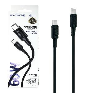 Кабель Type-C - Type-C BOROFONE BX111 (1м 60W) черный