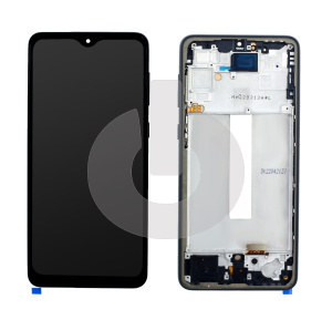 Дисплей с тачскрином для Samsung A33 5G (A336B) в рамке черный OLED