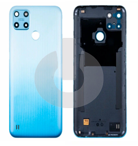 Крышка задняя для Realme C25Y (RMX3269) со стеклом камеры синяя фото