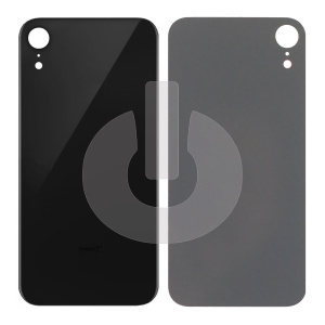 Крышка задняя для iPhone XR (с большим вырезом) черная Premium фото