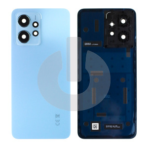 Крышка задняя для Xiaomi Redmi Note 12 4G (23021RAA2Y) со стеклом камеры голубая фото