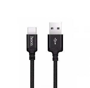 Кабель USB - Type-C HOCO X14 (2м х 3.0A) черный