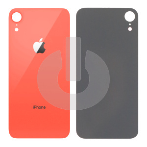 Крышка задняя для iPhone XR (с большим вырезом) коралловая Premium фото