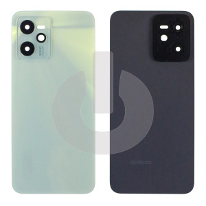 Крышка задняя для Realme C35 (RMX3511) со стеклом камеры зеленая