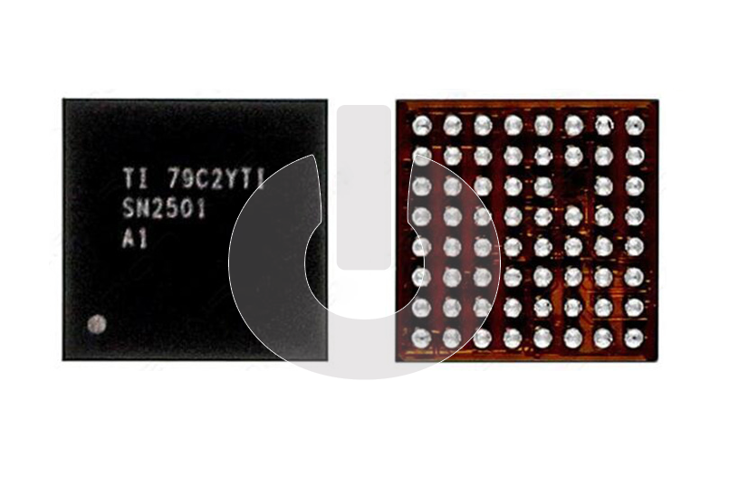 Микросхема контроллер зарядки большой для iPhone 8/ 8 Plus/ X (SN2501A1 63 pin) TIGRIS ORG Микросхема контроллер зарядки большой для iPhone 8/ 8 Plus/ X (SN2501A1 63 pin) TIGRIS ORG