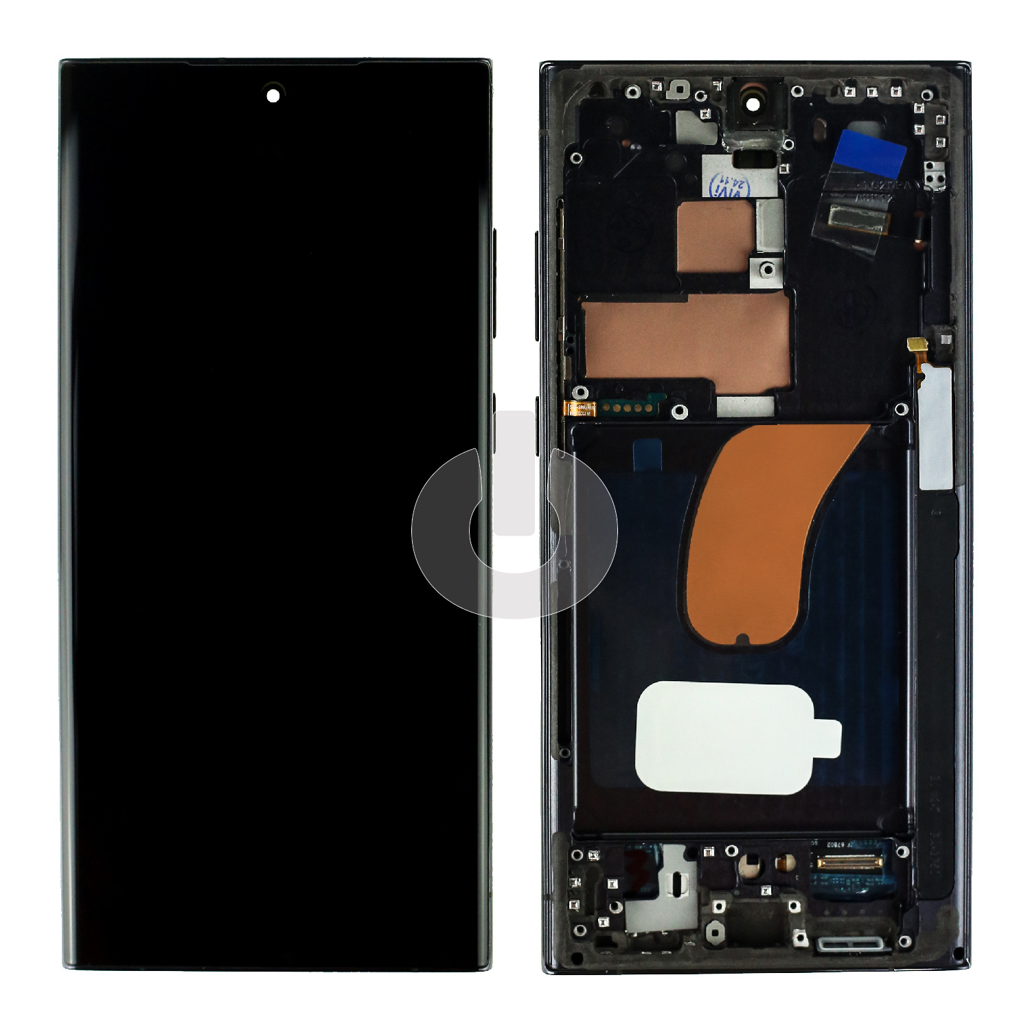 Дисплей с тачскрином для Samsung S23 Ultra (S918B) в рамке черный OLED Дисплей с тачскрином для Samsung S23 Ultra (S918B) в рамке черный OLED