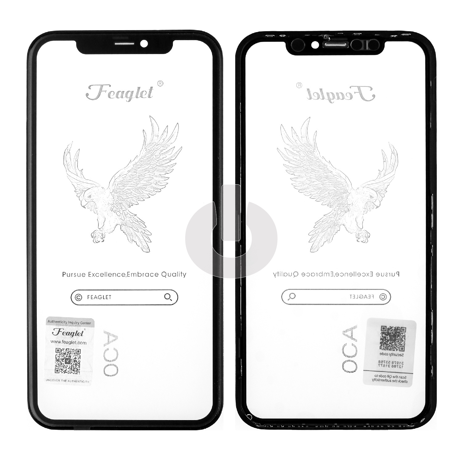 Стекло для переклейки iPhone 11 (FEAGLET) в рамке черное Стекло для переклейки iPhone 11 (FEAGLET) в рамке черное