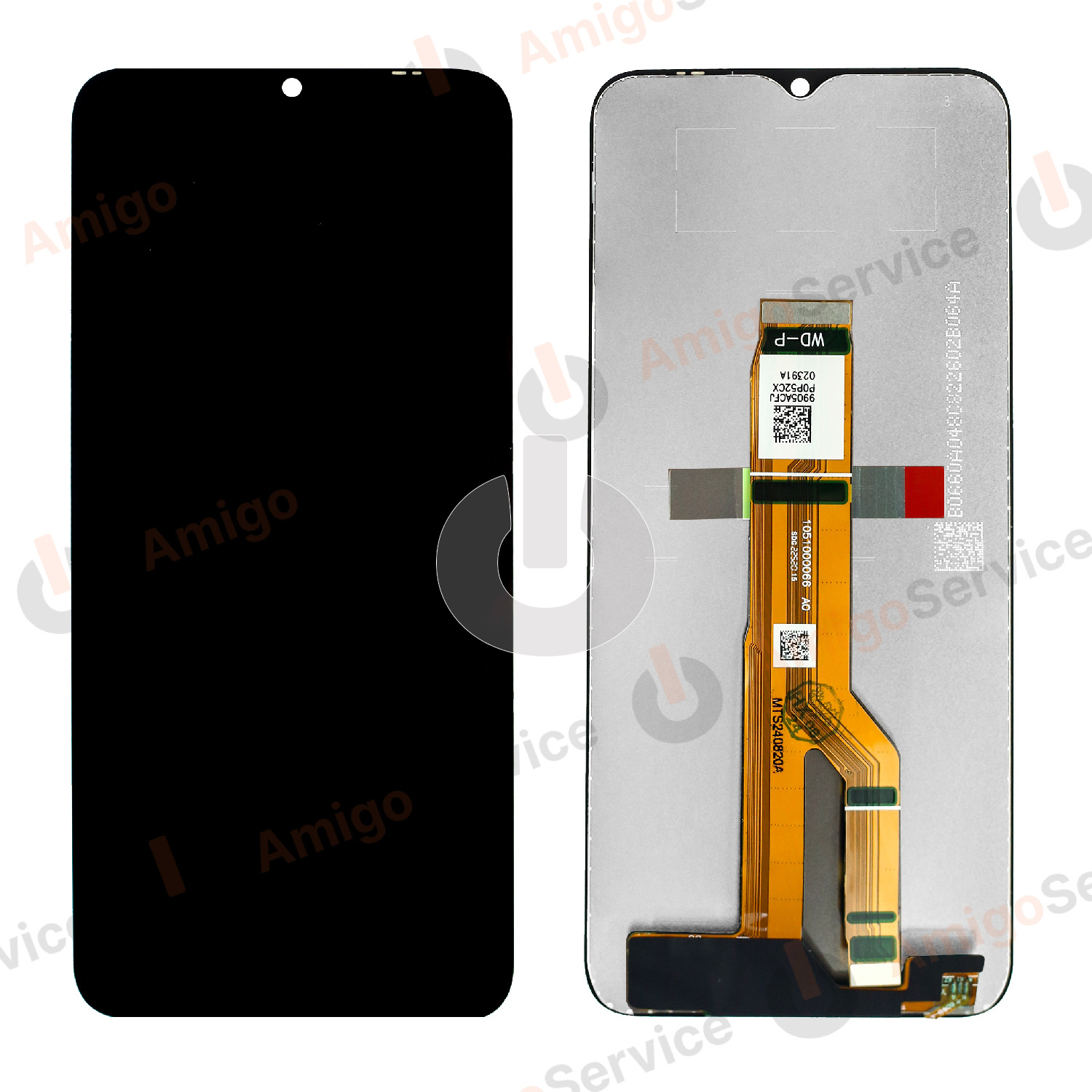 Дисплей с тачскрином для Huawei Honor X6a (WDY-LX1)/ X5 Plus (WOD-LX1)/ X5b (GFY-LX2)/ X5b Plus (GFY-LX2P) черный ORG