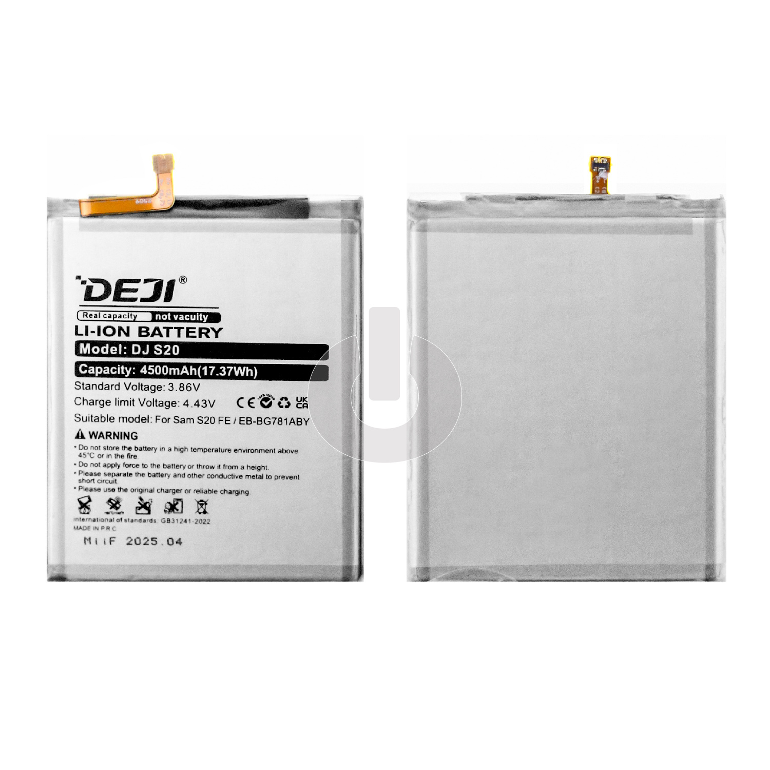 Аккумулятор для Samsung A52 (A525F)/ S20 FE (G780F) (EB-BG781ABY) DEJI