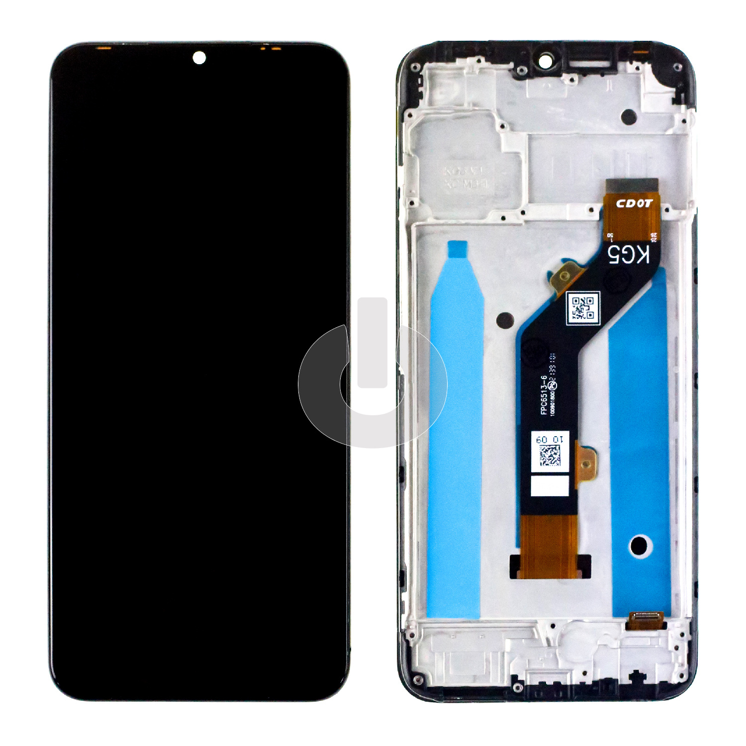 Дисплей с тачскрином для Tecno Spark Go 2022 (KG5m) в рамке черный ORG