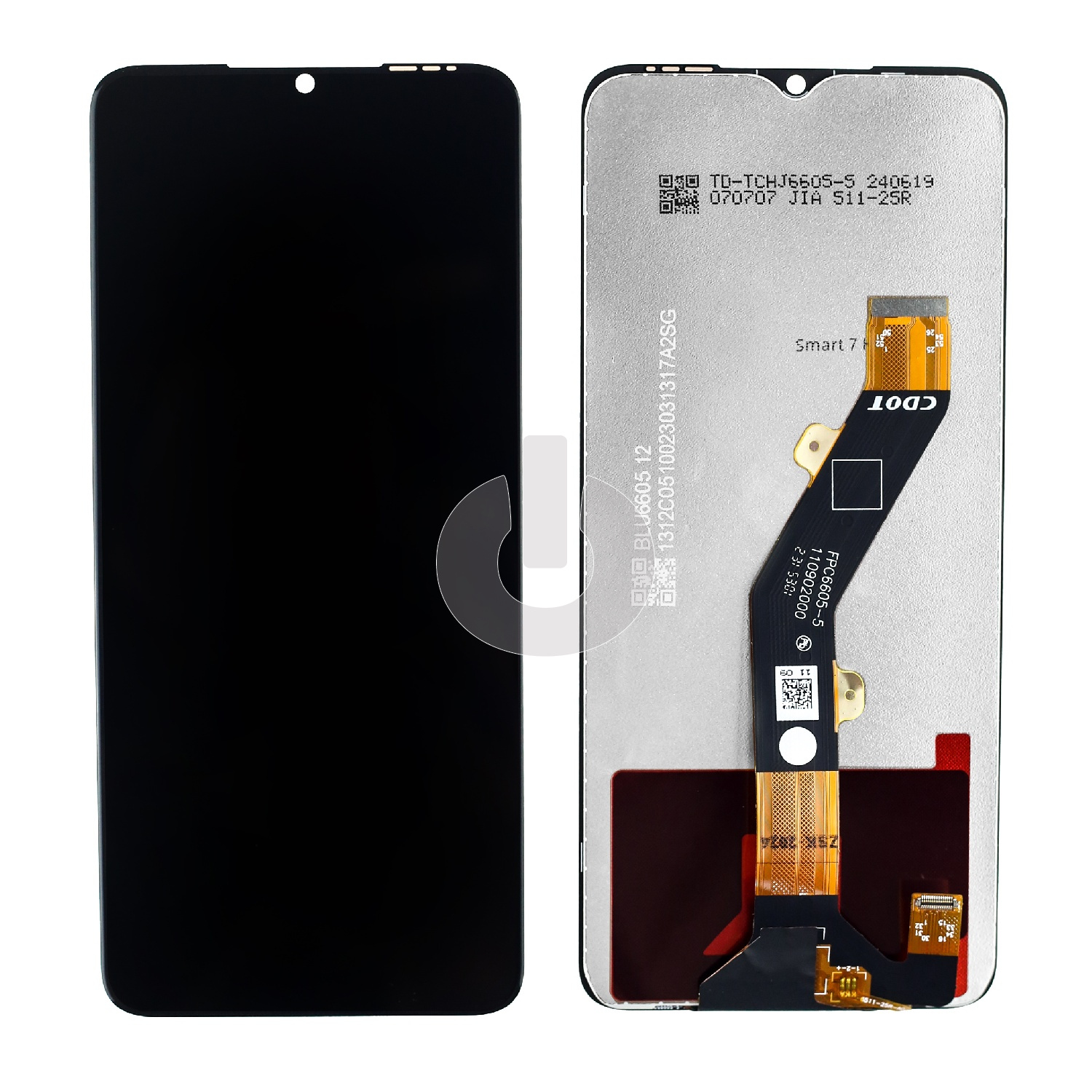 Дисплей с тачскрином для Infinix Smart 7 HD (X6516) черный ORG Дисплей с тачскрином для Infinix Smart 7 HD (X6516) черный ORG