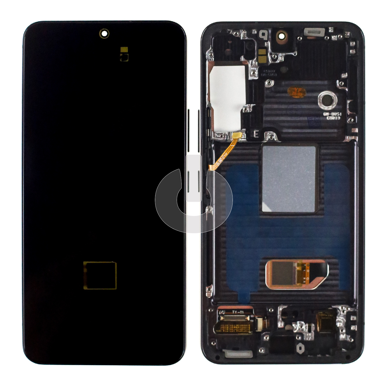 Дисплей с тачскрином для Samsung S22 (S901B) в рамке черный OLED Дисплей с тачскрином для Samsung S22 (S901B) в рамке черный OLED
