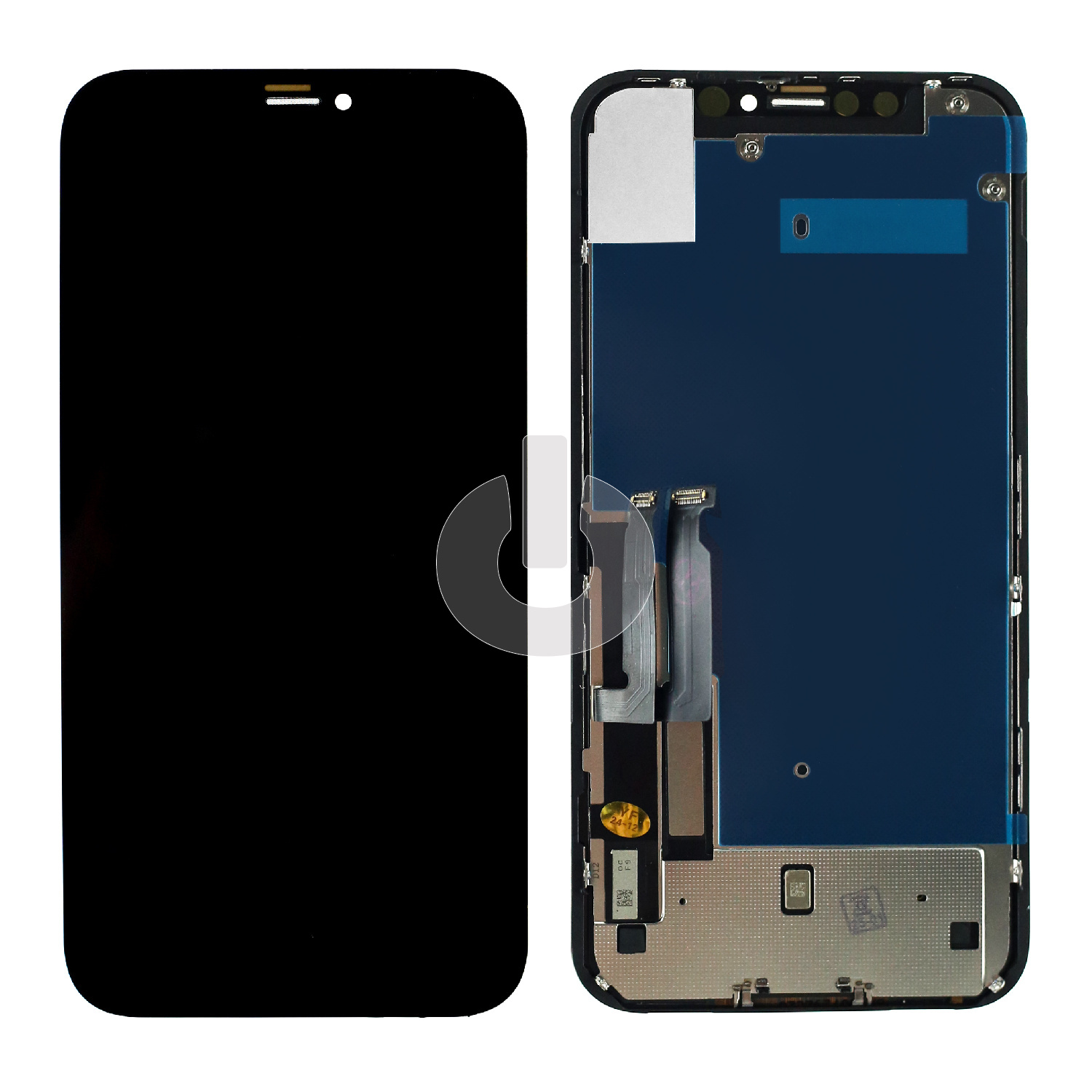 Дисплей с тачскрином для iPhone XR в корпусе iPhone 12/ 12 Pro/ 13/ 13 Pro/ 14/ 14 Pro/ 15 Pro черный In-Cell