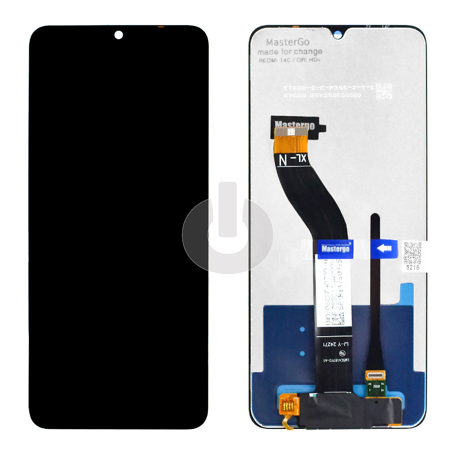 Дисплей с тачскрином для Xiaomi Redmi 14C 4G (2411DRN47C)/ Redmi A3 Pro (2409BRN2CG)/ Poco C75 (2410FPCC5G) черный ORG MasterGo