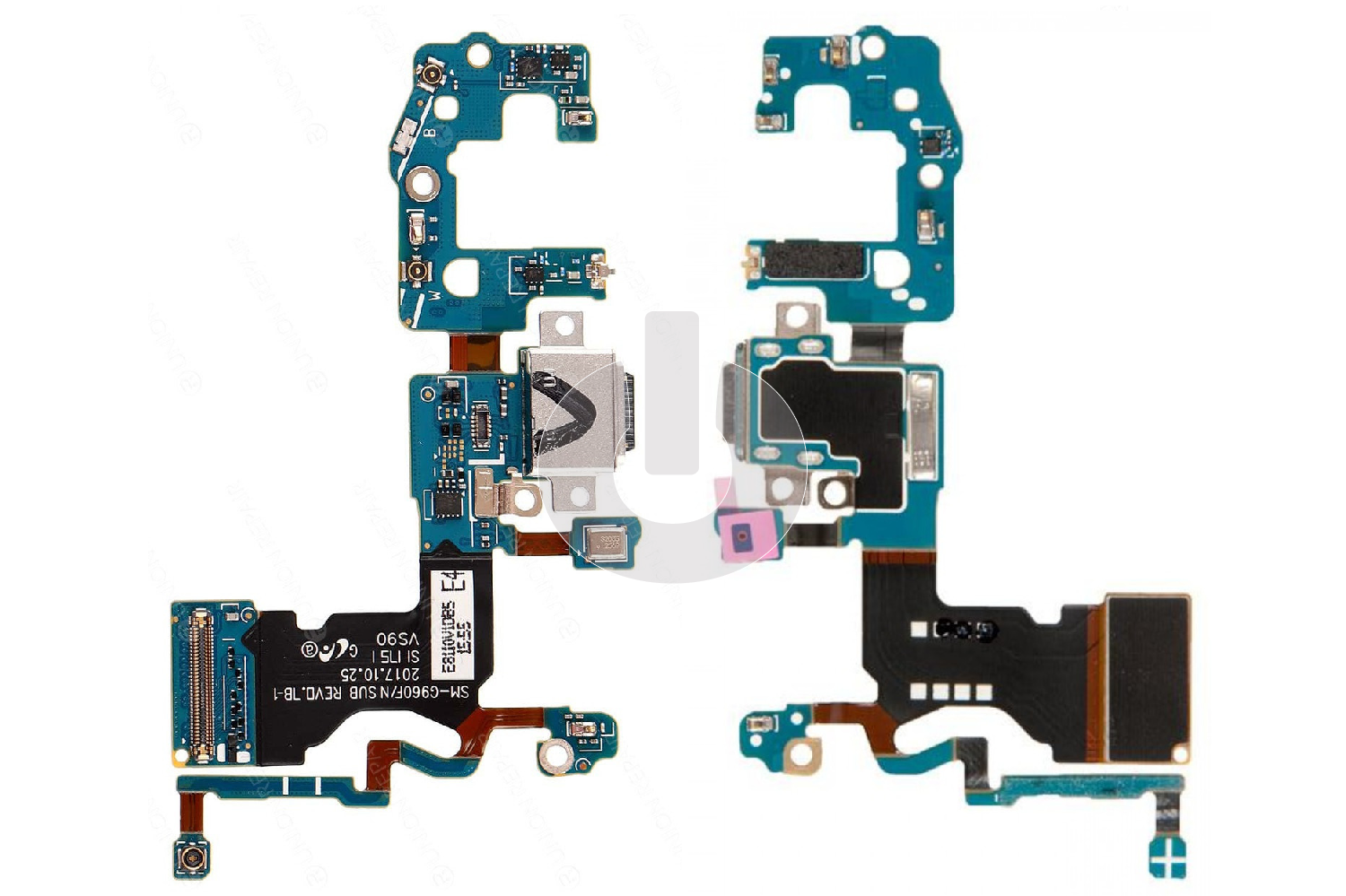 Шлейф/ плата зарядки для Samsung S9 (G960F) системный разъем/ микрофон ORG Шлейф/ плата зарядки для Samsung S9 (G960F) системный разъем/ микрофон ORG