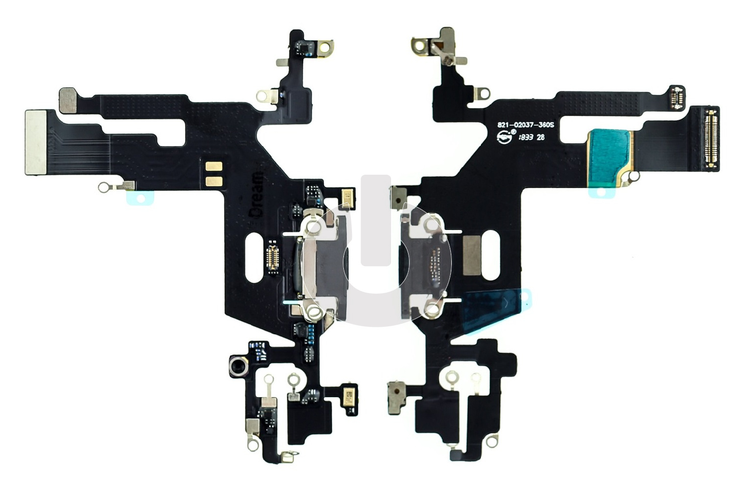 Шлейф/ плата зарядки для iPhone 11 системный разъем/ микрофон черный ORG Шлейф/ плата зарядки для iPhone 11 системный разъем/ микрофон черный ORG