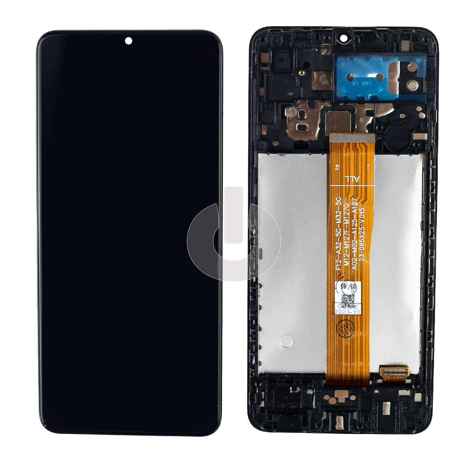 Дисплей с тачскрином для Samsung A02 (A022F) в рамке черный ORG Дисплей с тачскрином для Samsung A02 (A022F) в рамке черный ORG