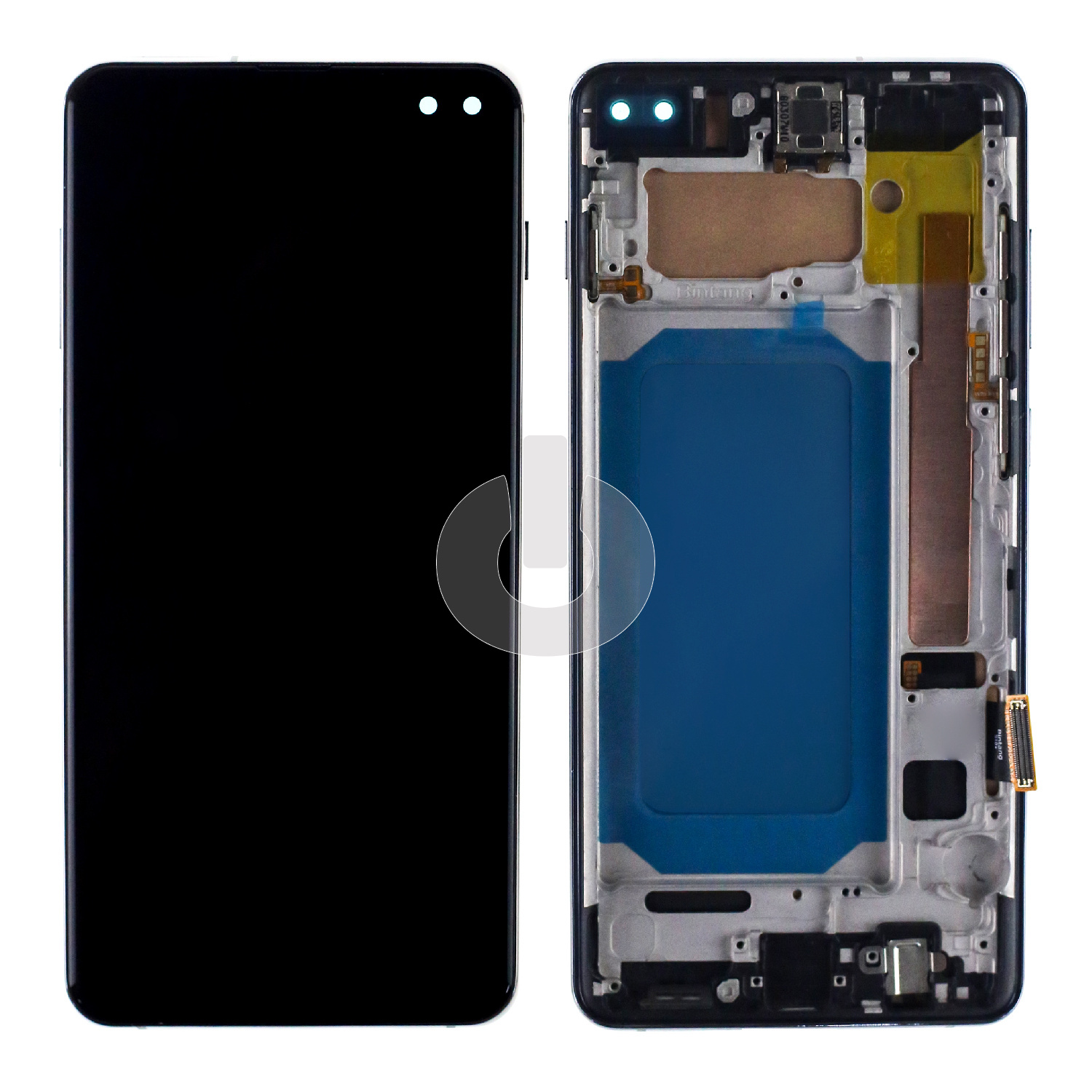 Дисплей с тачскрином для Samsung S10+ (G975F) в рамке черный In-Cell