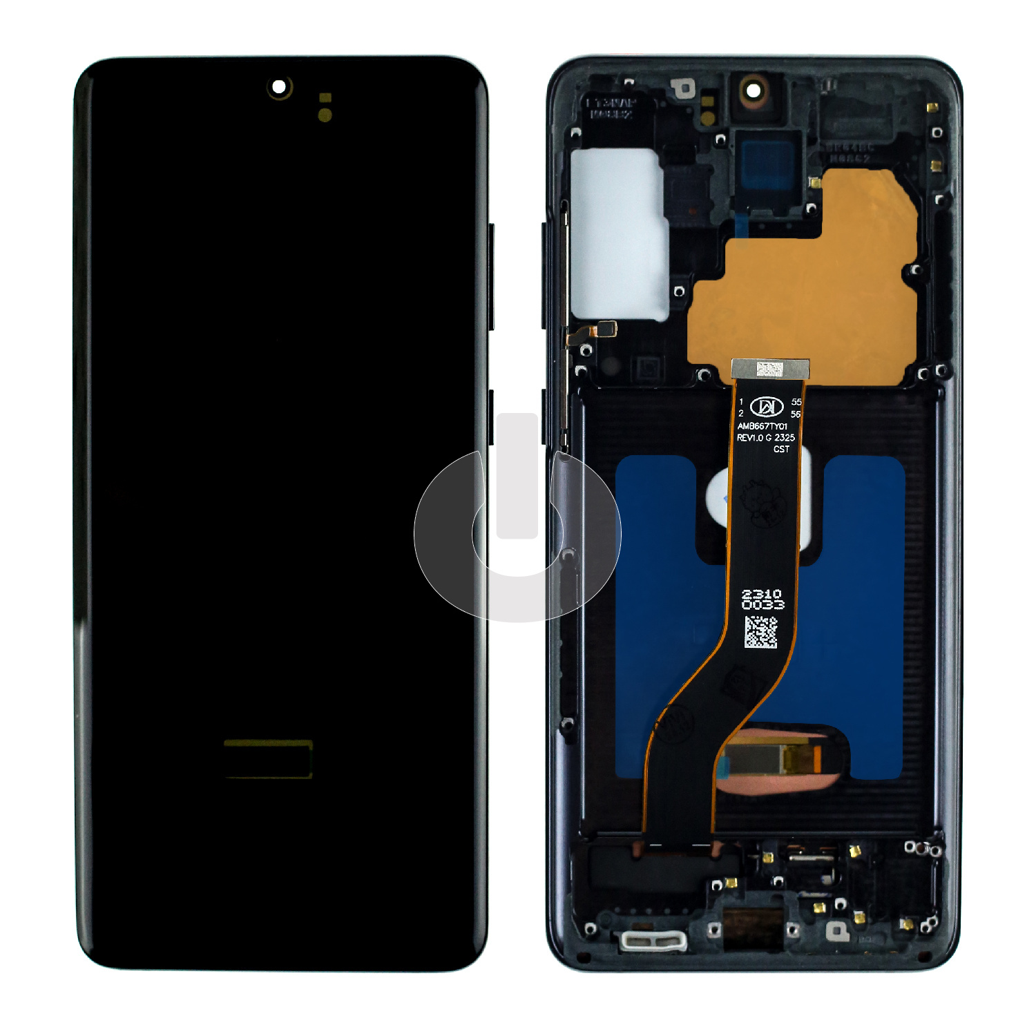 Дисплей с тачскрином для Samsung S20+ (G985F) в рамке черный OLED Дисплей с тачскрином для Samsung S20+ (G985F) в рамке черный OLED
