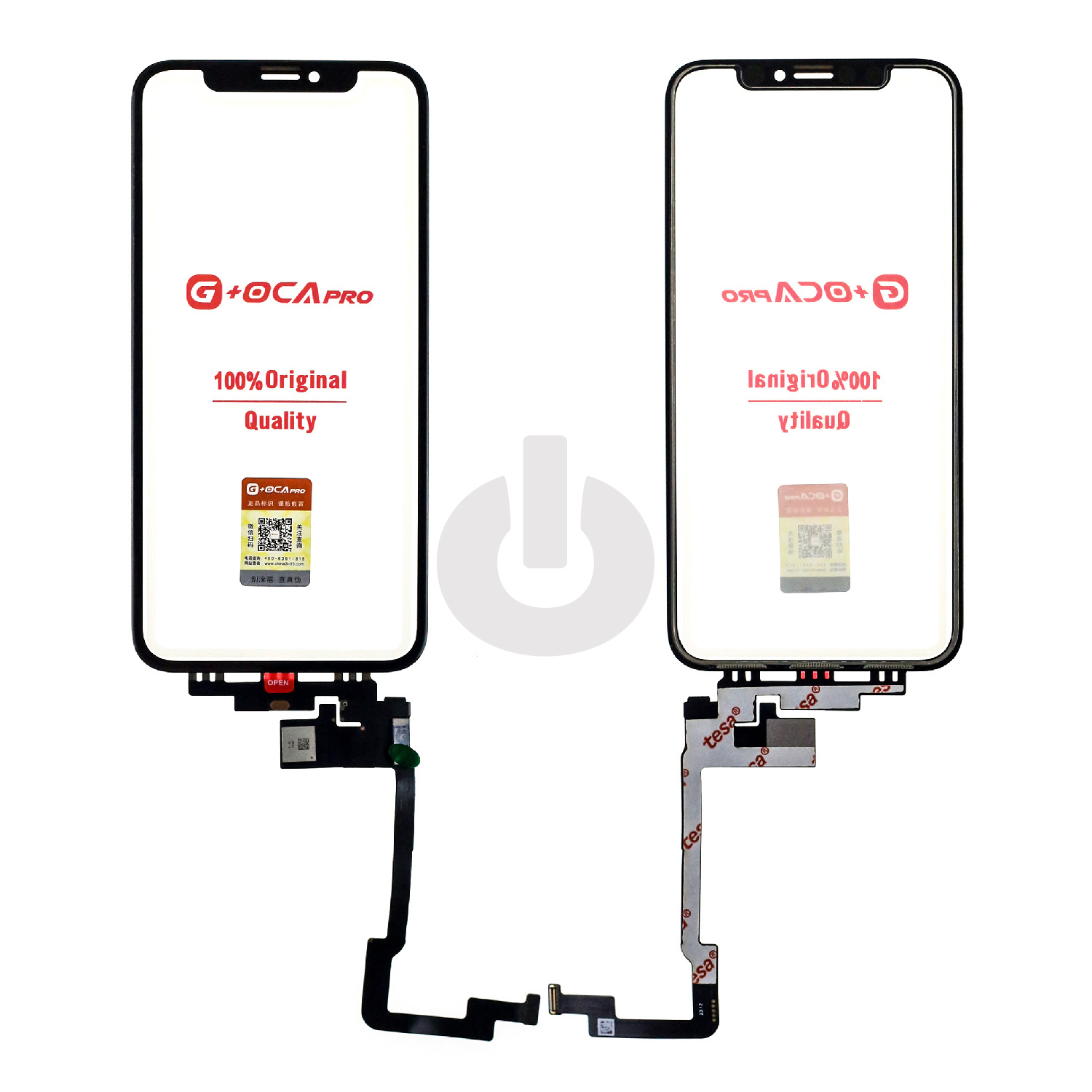 Тачскрин для iPhone X/ XS (длинный шлейф) (G+OCA PRO) ORG Тачскрин для iPhone X/ XS (длинный шлейф) (G+OCA PRO) ORG