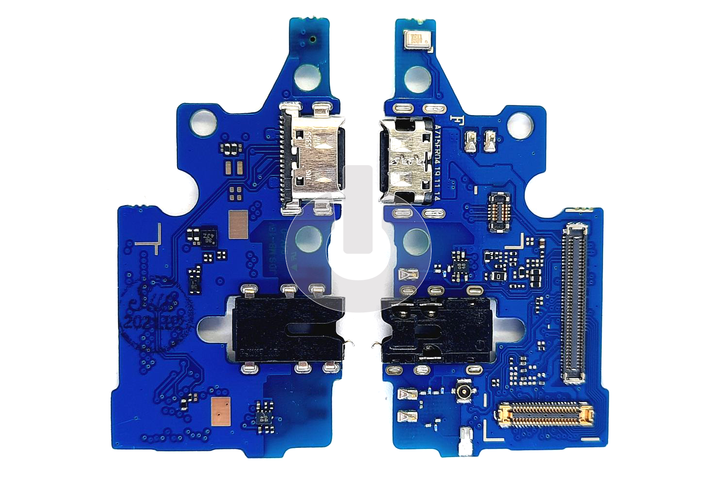 Шлейф/ плата зарядки для Samsung A71 (A715F) системный разъем/ микрофон/ разъем гарнитуры