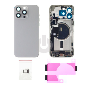 Корпус для iPhone 15 Pro Max натуральный титан Premium фото