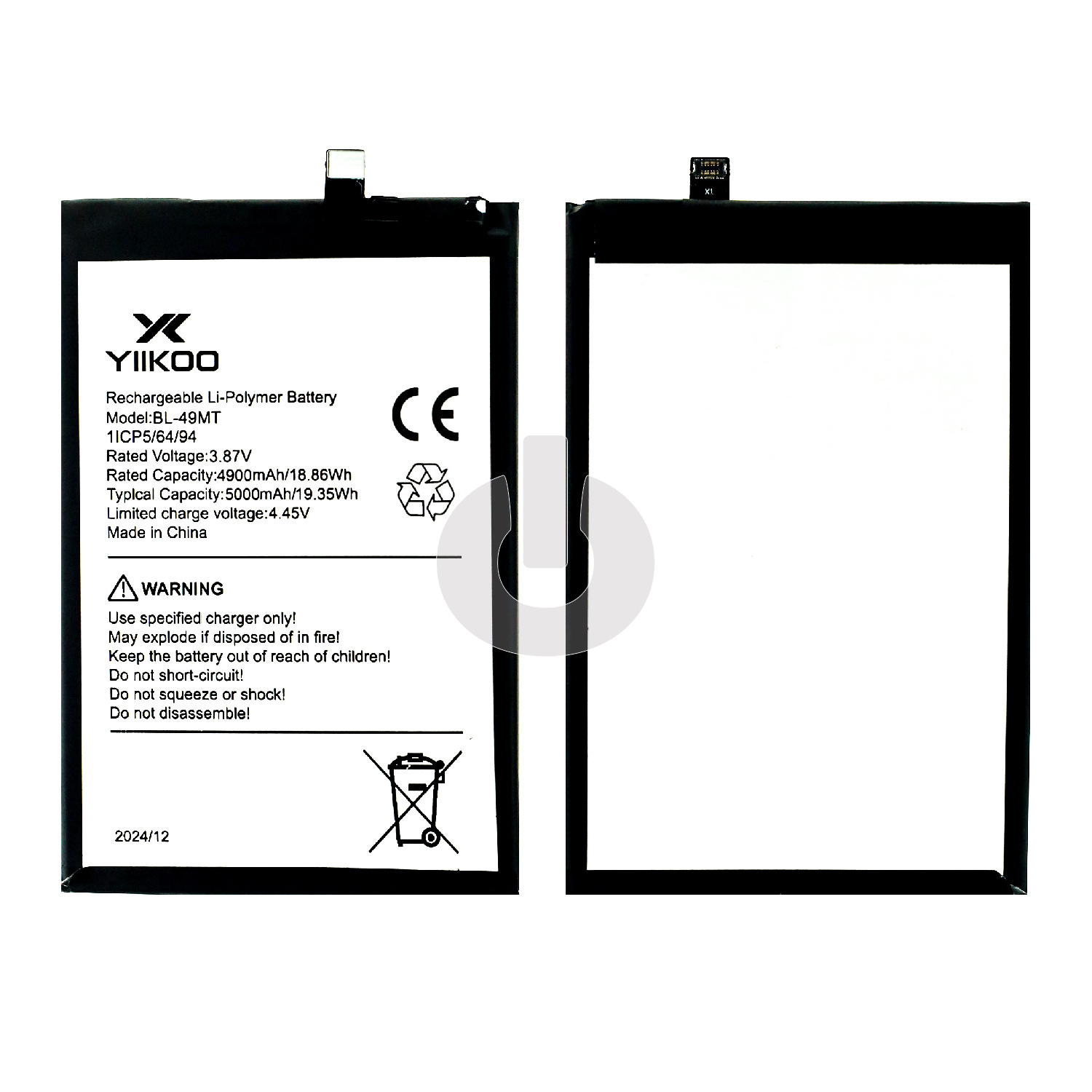 Аккумулятор для Tecno Camon 19 Pro (CI8n) (BL-49MT) YIIKOO Premium АКЦИЯ