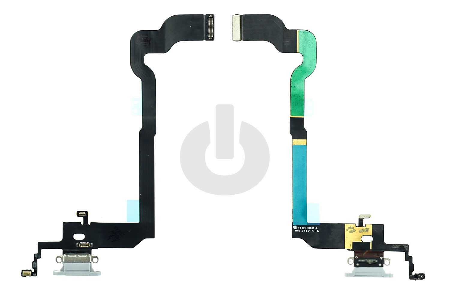Шлейф/ плата зарядки для iPhone X системный разъем/ микрофон белый ORG Шлейф/ плата зарядки для iPhone X системный разъем/ микрофон белый ORG